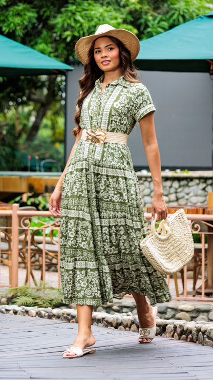 VESTIDO DAMA MAXI RAYON  | MADAN F | 024015
