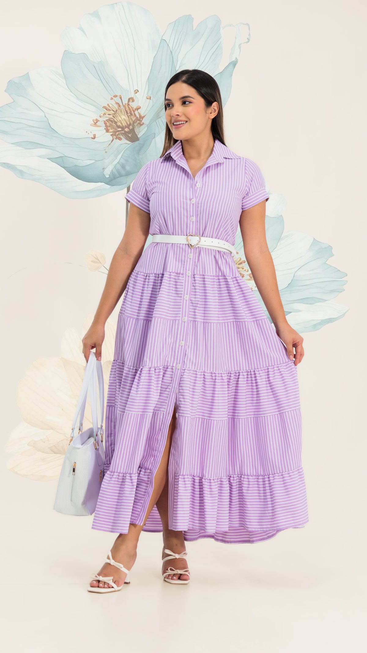 VESTIDO DAMA LARGO- 024017