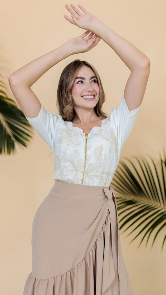 BLUSA DAMA REBORDADA - 053870