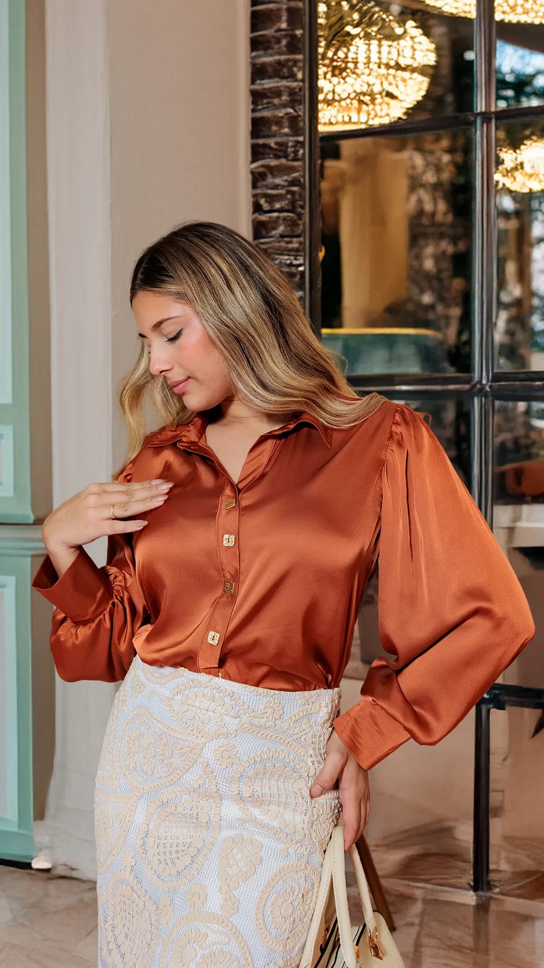 BLUSA DAMA CAMISERA- 053917