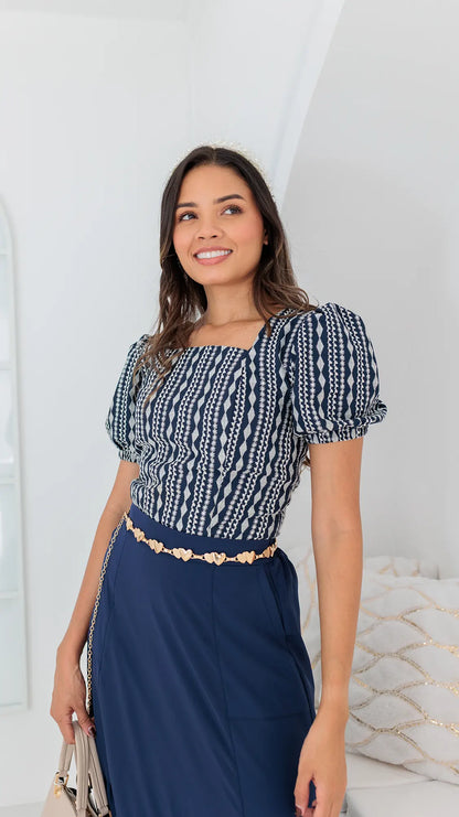BLUSA DAMA REBORDADA- 053924