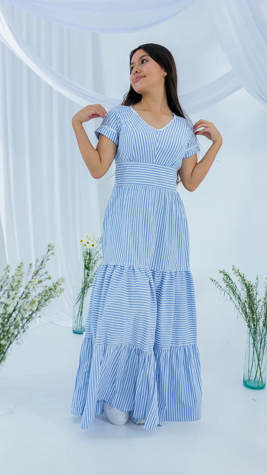 VESTIDO NIÑA LARGO- BN243
