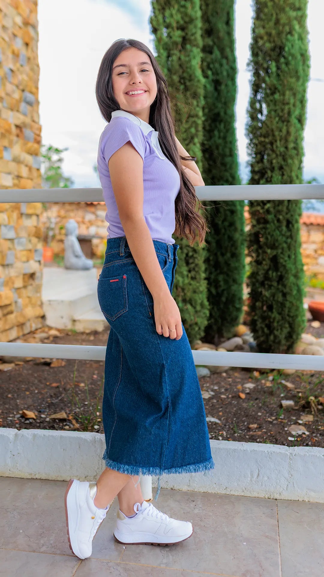 BLUSA NIÑA TIPO POLO RIB - BN317
