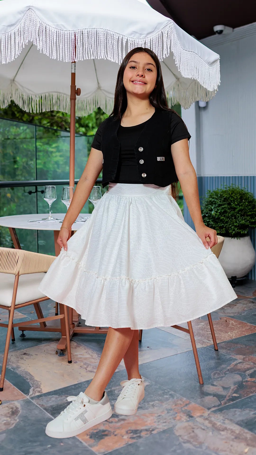 FALDA NIÑA OJALILLO- BN4327