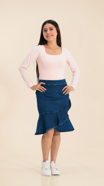 FALDA NIÑA JEAN- BN4330