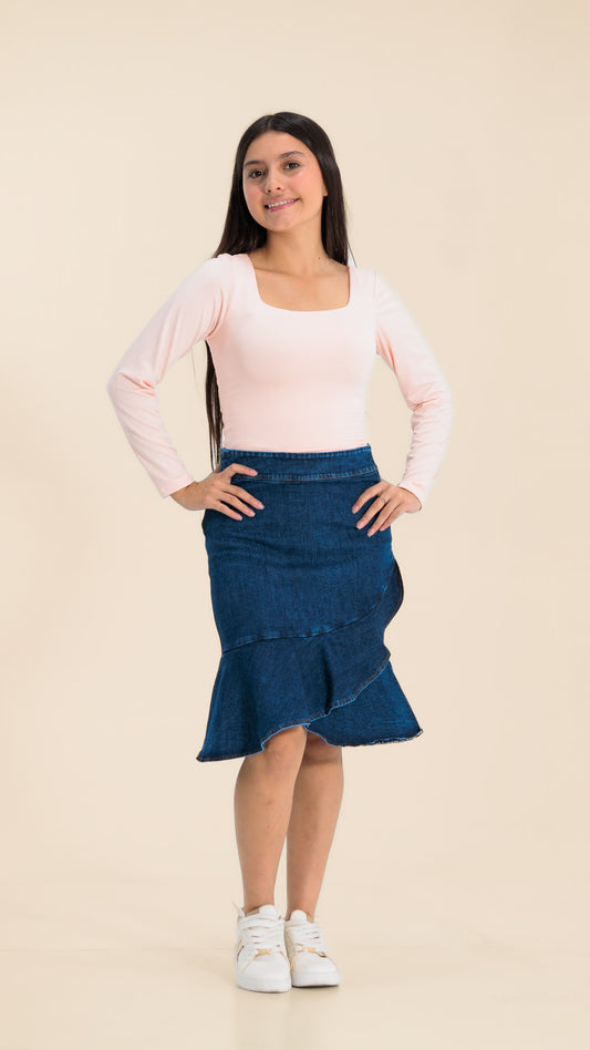 FALDA NIÑA JEAN- BN4330