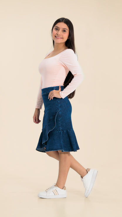 FALDA NIÑA JEAN- BN4330
