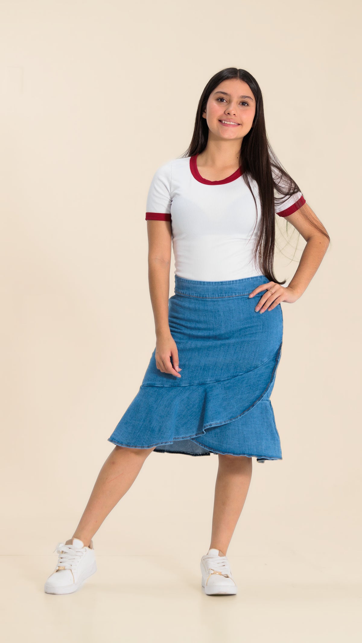 FALDA NIÑA JEAN- BN4330