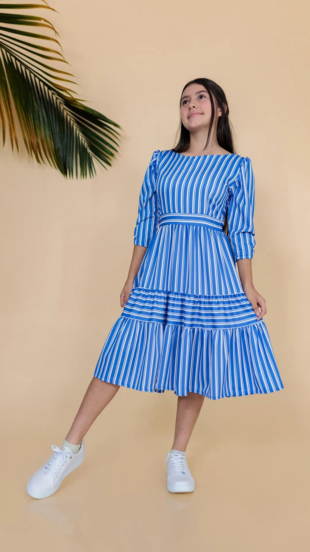VESTIDO NIÑA RAYAS -5492