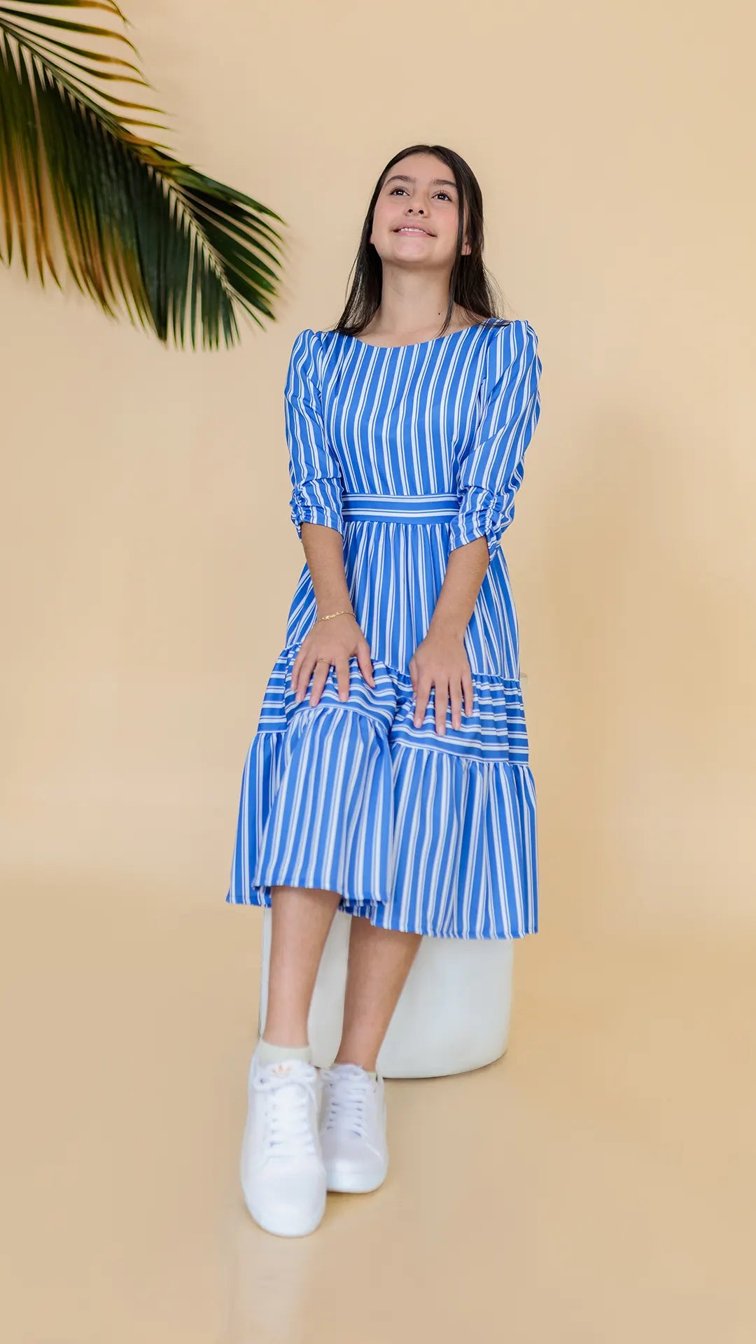 VESTIDO NIÑA RAYAS -5492