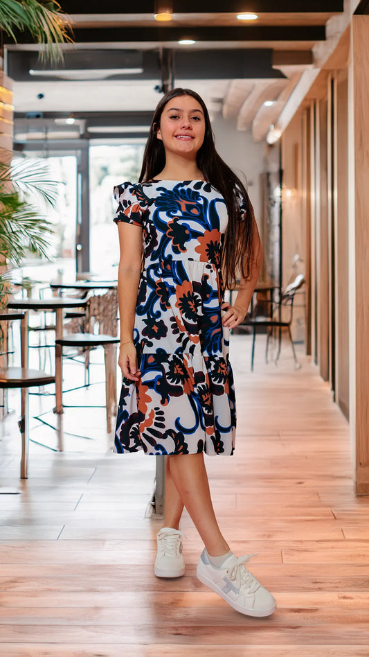 VESTIDO NIÑA TIPO CORSET- BN5495