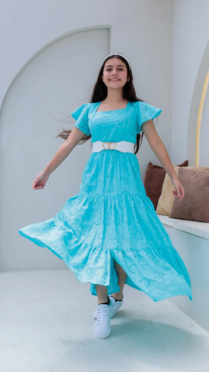VESTIDO NIÑA OJALILLO - BN5496