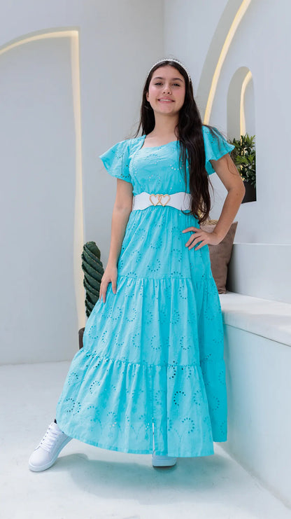 VESTIDO NIÑA OJALILLO - BN5496
