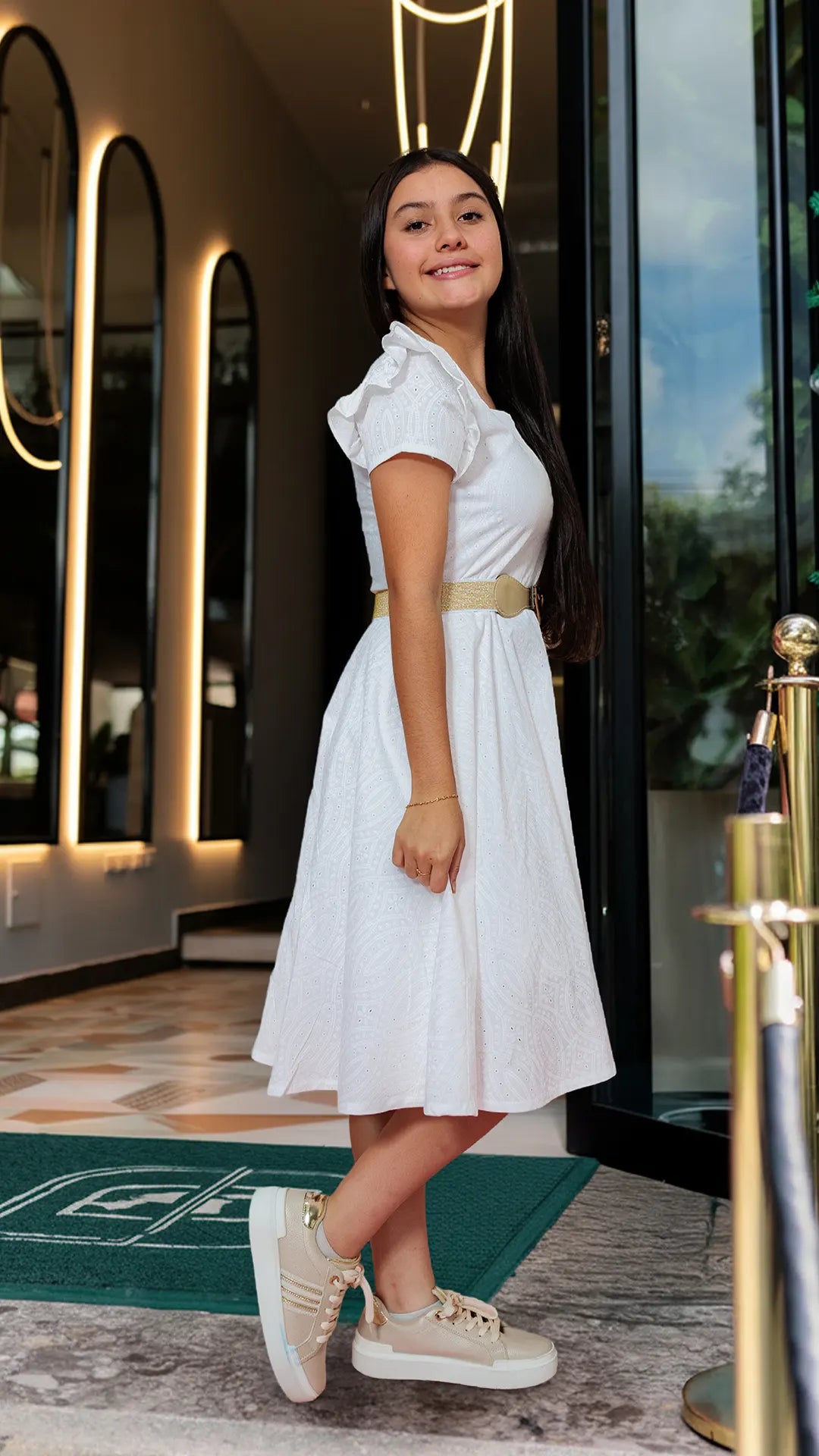 VESTIDO NIÑA OJALILLO- BN5497