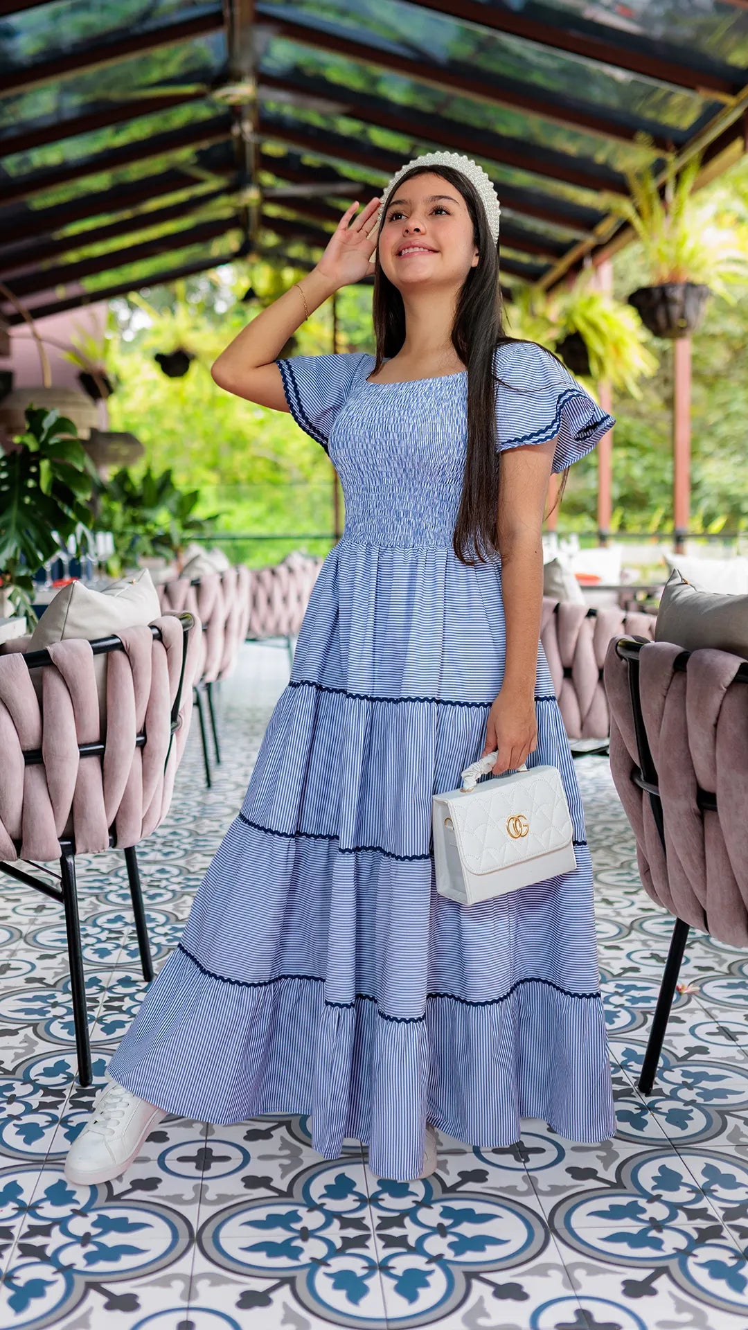 VESTIDO NIÑA LARGO- BN5499