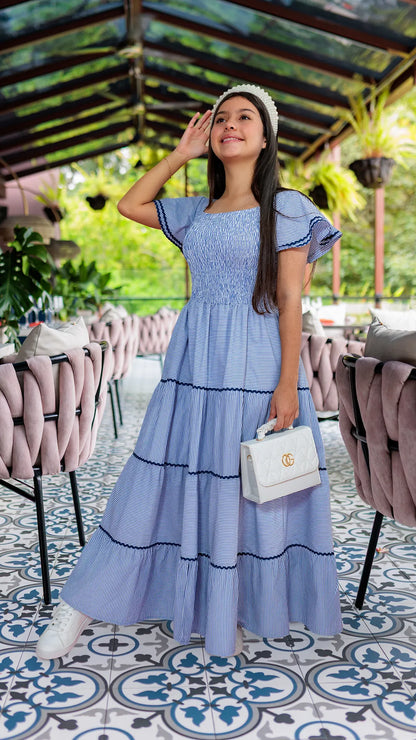 VESTIDO NIÑA LARGO- BN5499