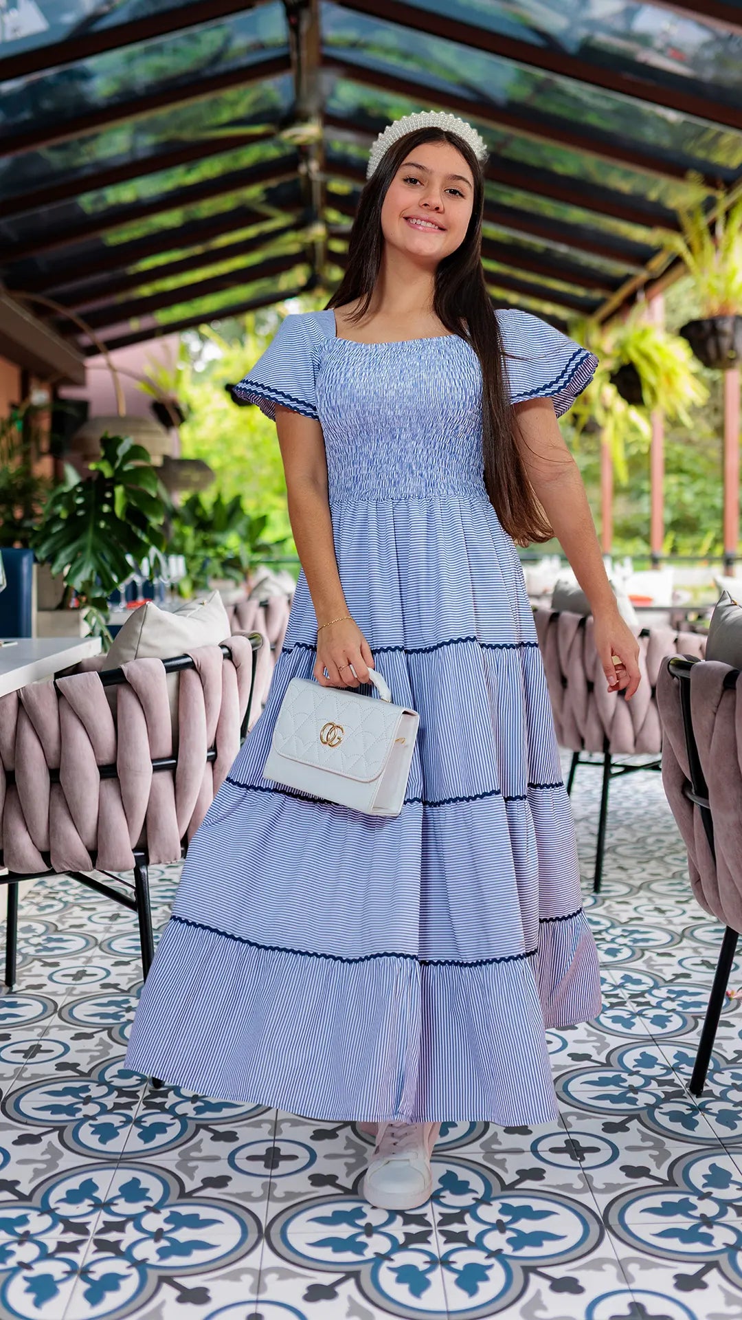 VESTIDO NIÑA LARGO- BN5499