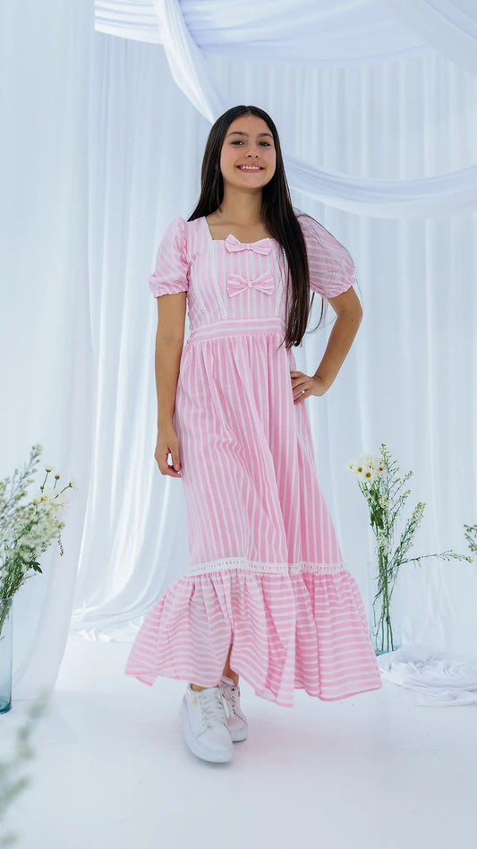 VESTIDO NIÑA LARGO- BN5502