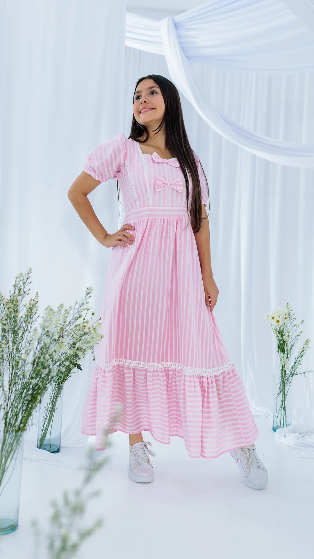VESTIDO NIÑA LARGO- BN5502