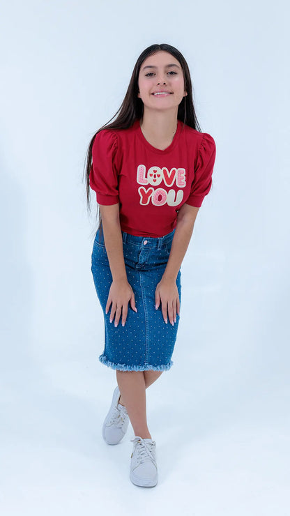 FALDA NIÑA JEAN- BN4328