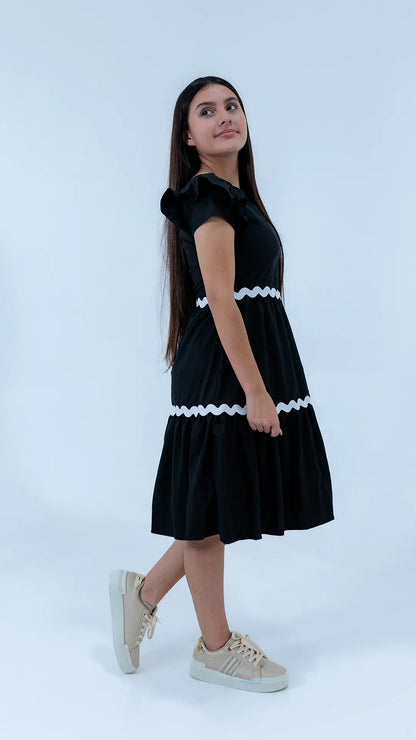 VESTIDO NIÑA TRENCILLA- BN237