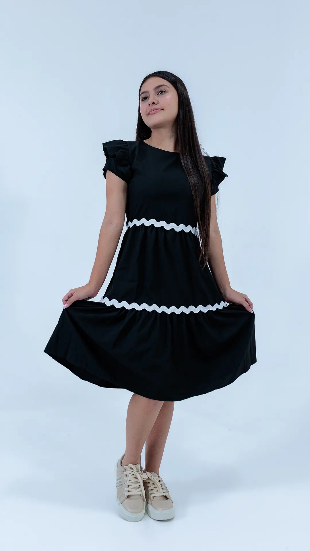 VESTIDO NIÑA TRENCILLA- BN237