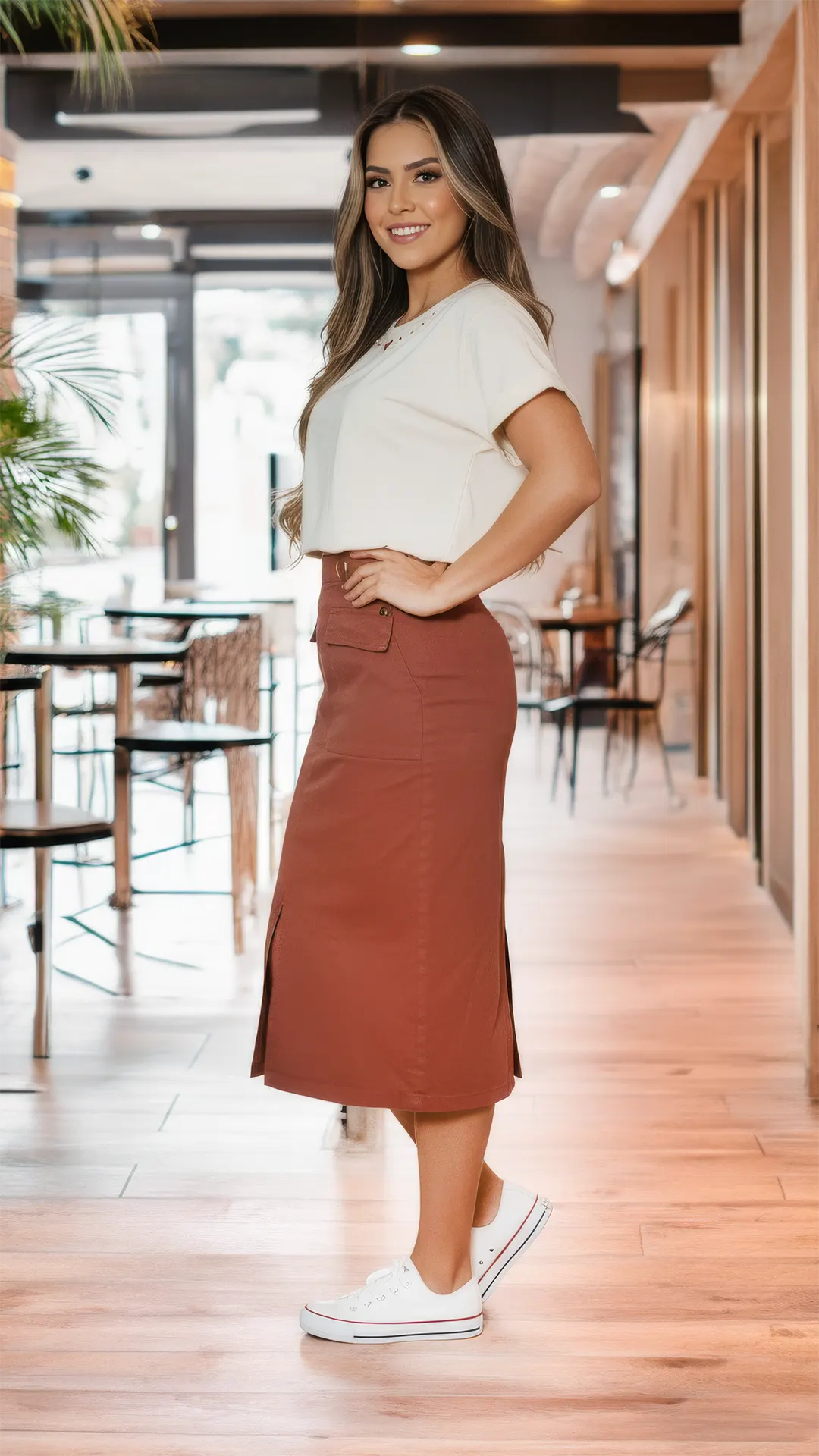 FALDA DAMA DRIL -011302