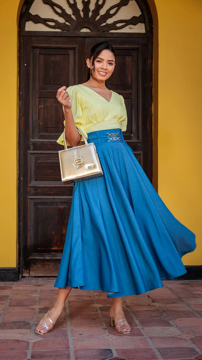 FALDA DAMA CHAMBRAY ROTONDA - MD01104