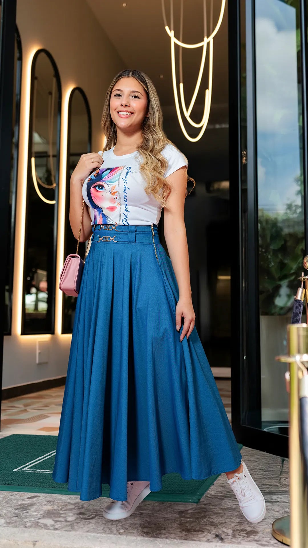 FALDA DAMA CHAMBRAY ROTONDA - MD01104