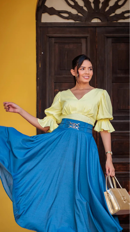 FALDA DAMA CHAMBRAY ROTONDA - MD01104
