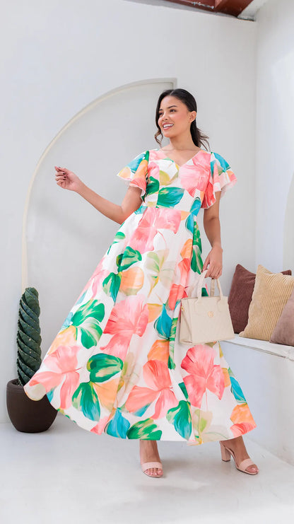 VESTIDO DAMA LARGO MD02102-1