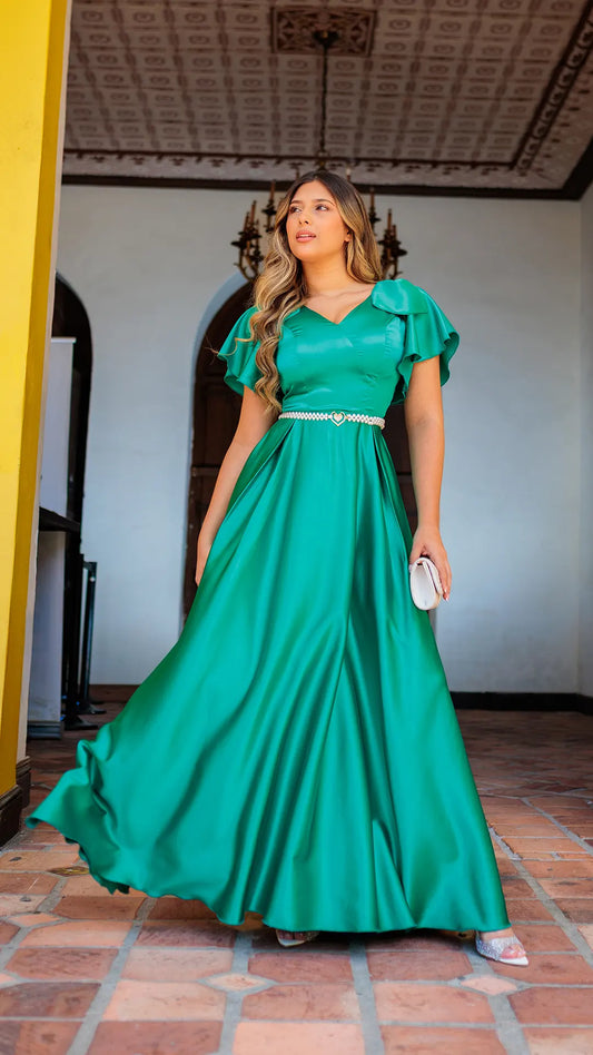 VESTIDO DAMA CORBATAS - MD02105