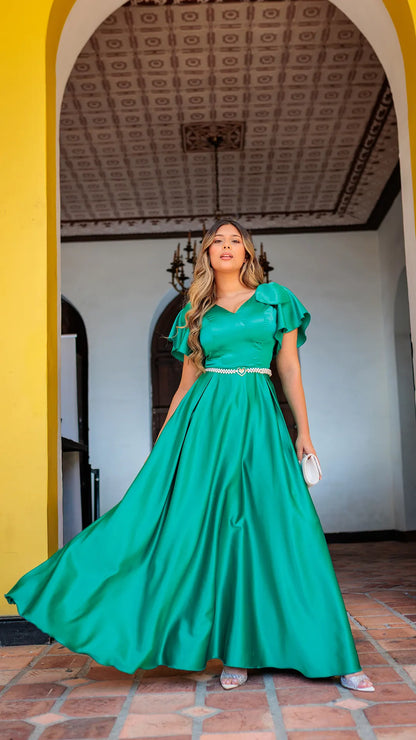 VESTIDO DAMA CORBATAS - MD02105