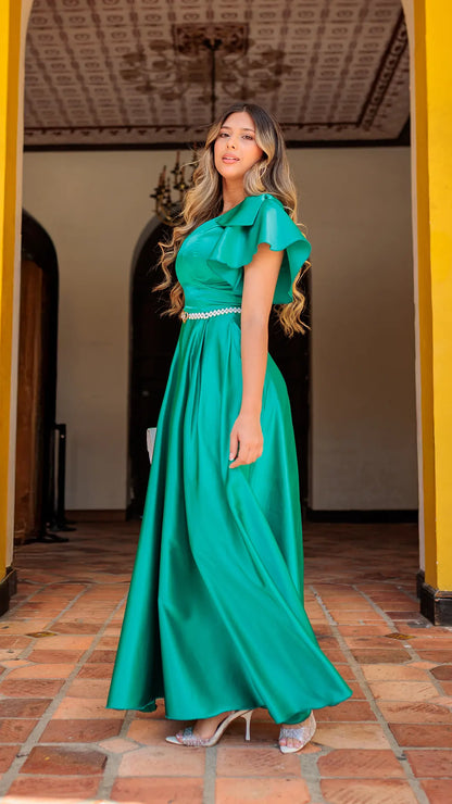 VESTIDO DAMA CORBATAS - MD02105