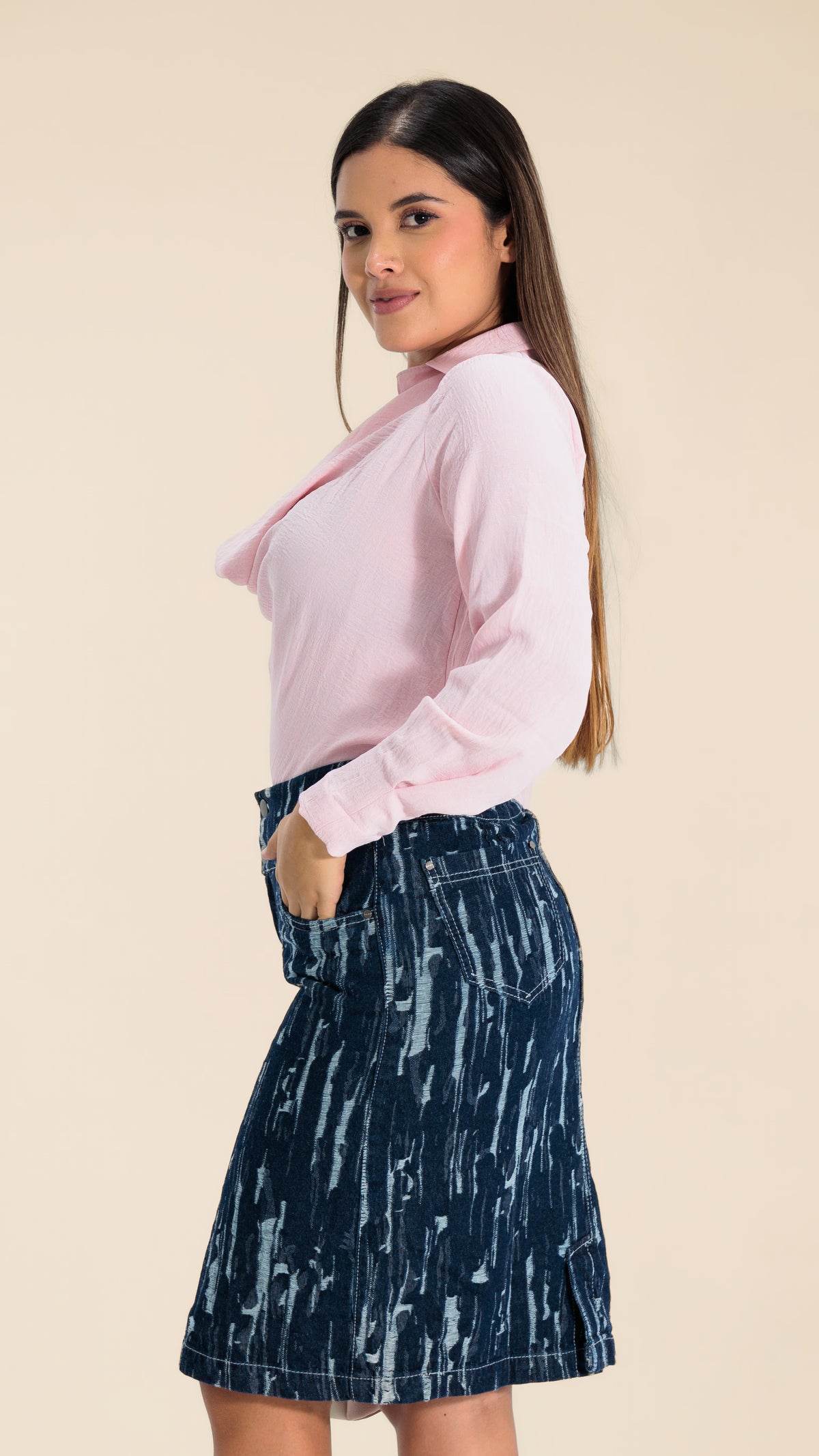 BLUSA DAMA CREPPE-MD05110