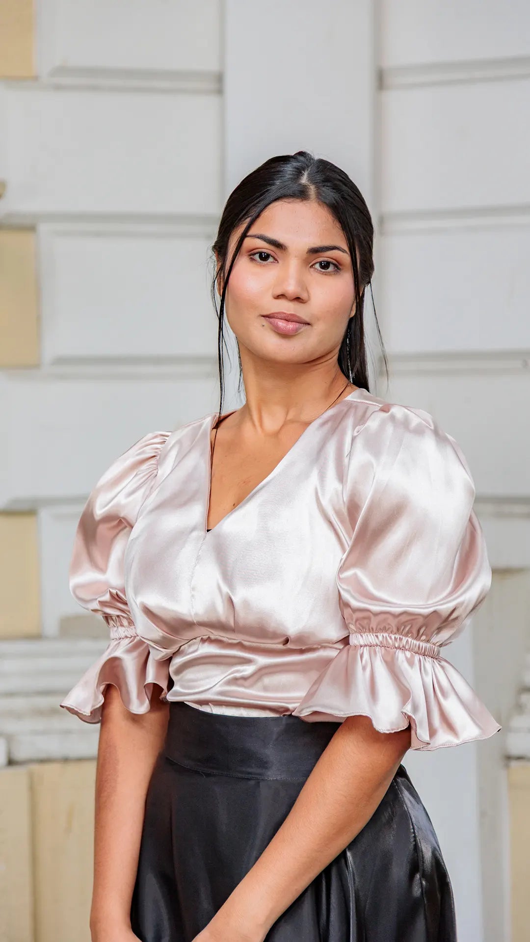 BLUSA DAMA PLIEGUES- X05103