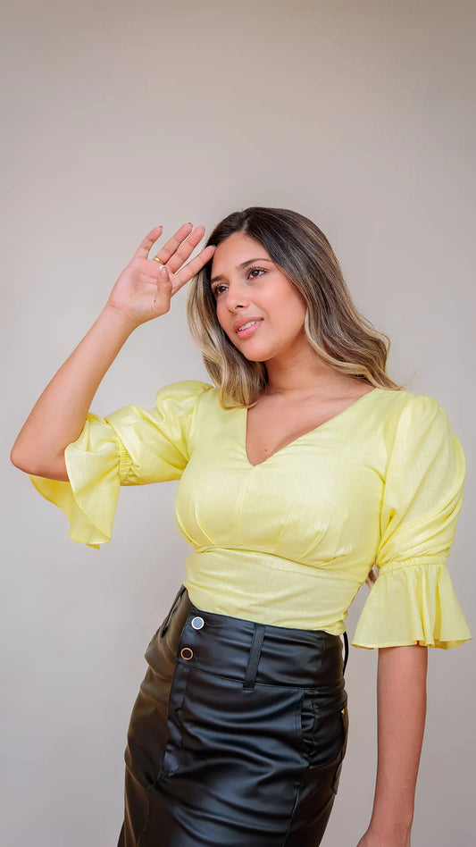 BLUSA DAMA ESCOTE EN V - X05103