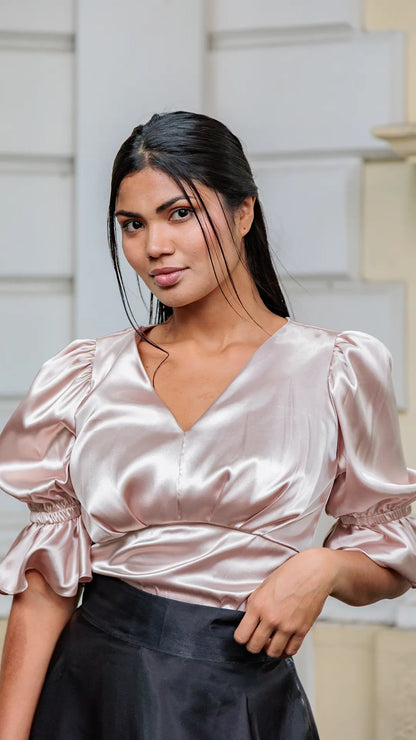 BLUSA DAMA PLIEGUES- X05103