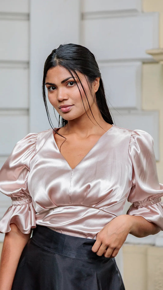 BLUSA DAMA PLIEGUES- X05103