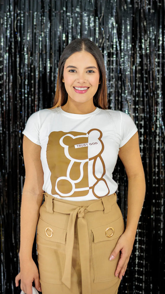 CAMISETA DAMA OSO- DAN590