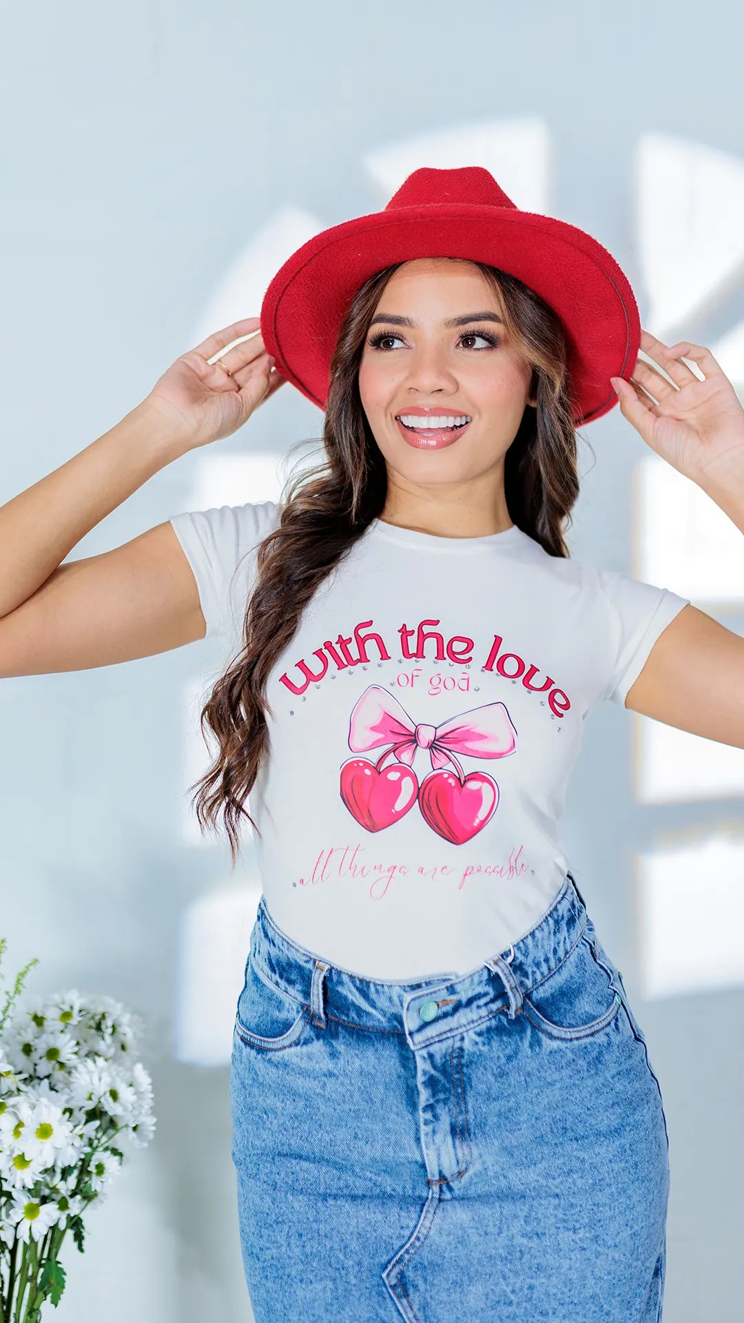 CAMISETA CEREZAS- DAN603
