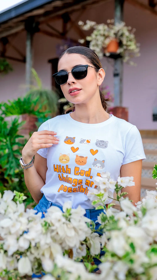 camiseta gaticos- DAN607