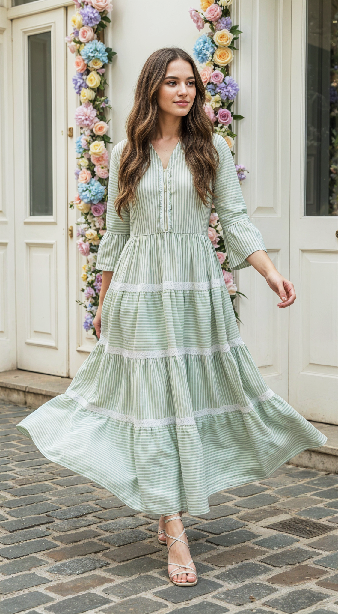 VESTIDO DAMA RAYAS- 023903