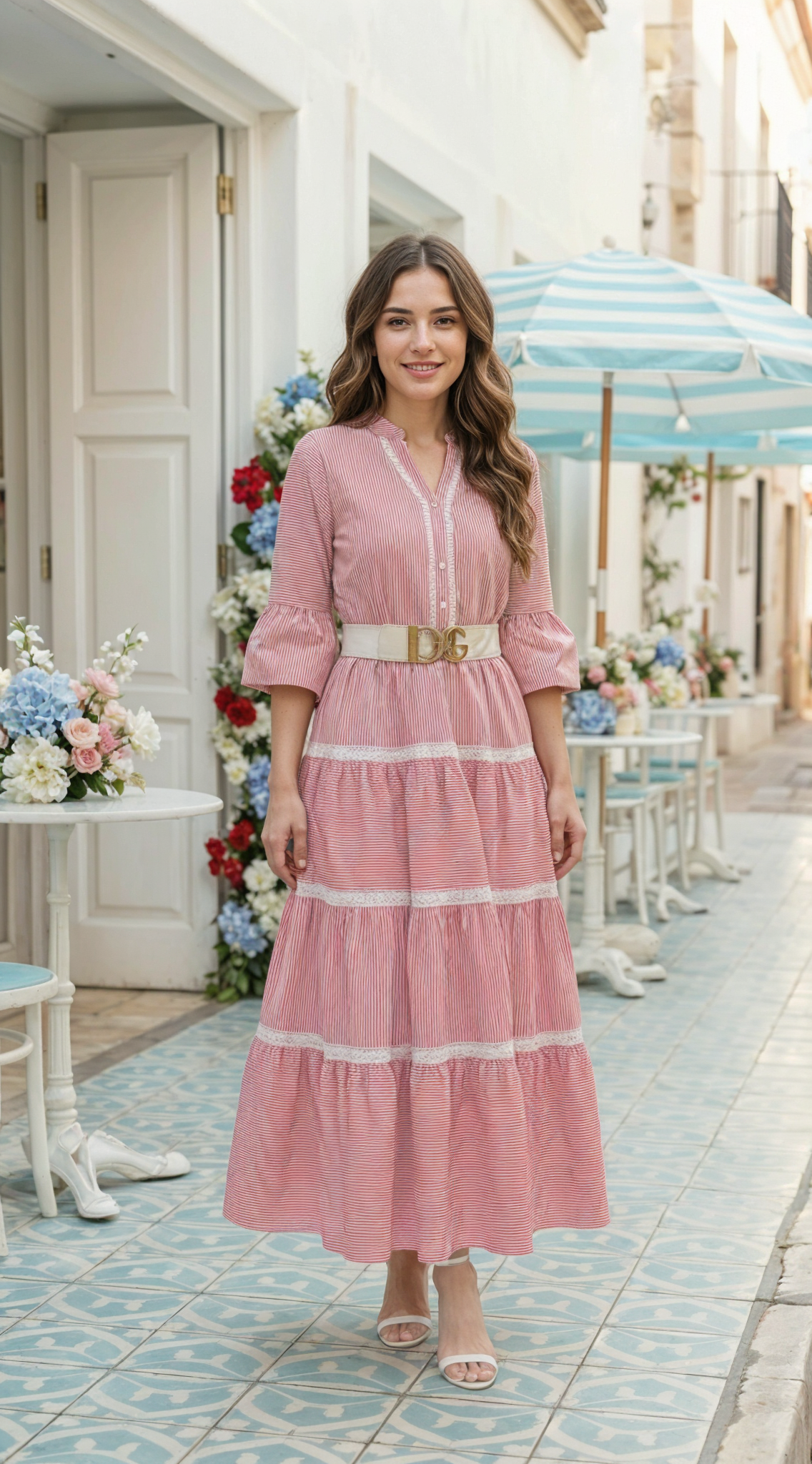 VESTIDO DAMA RAYAS- 023903