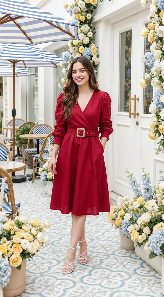 VESTIDO DAMA CRUZADO- 023861