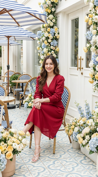 VESTIDO DAMA CRUZADO- 023861