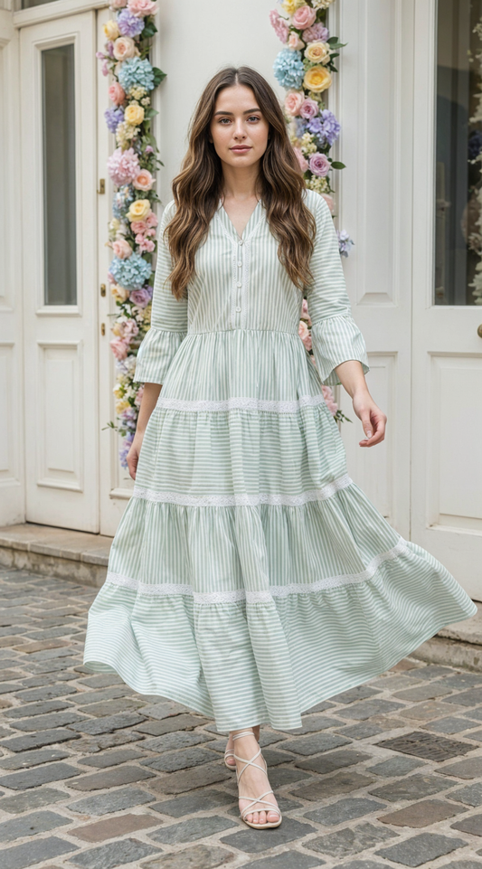 VESTIDO DAMA RAYAS- 023903